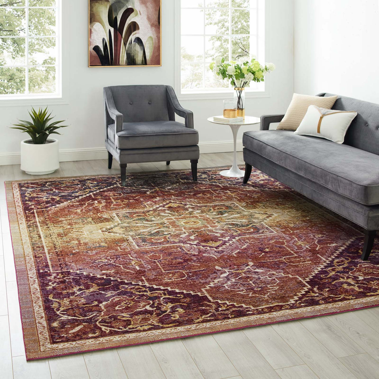 Manifest Peace 8x10 Area Rug, Multicolor