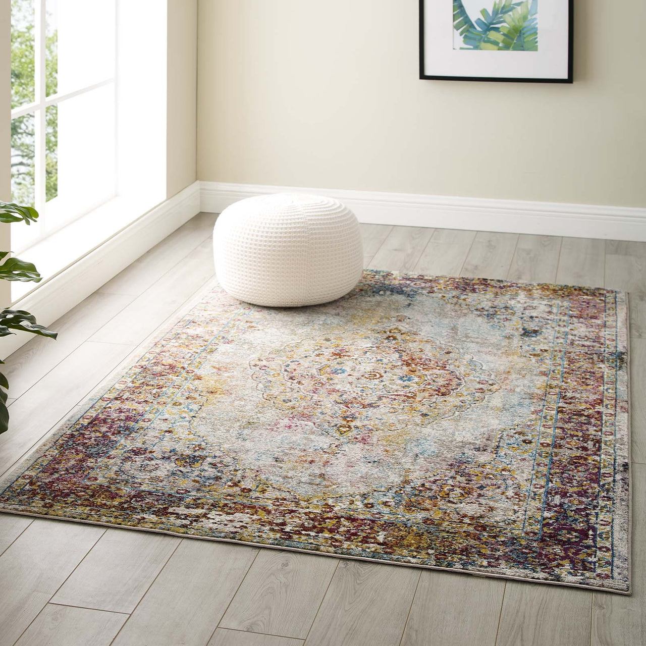 Manifest Wisdom 4x6 Area Rug, Multicolor