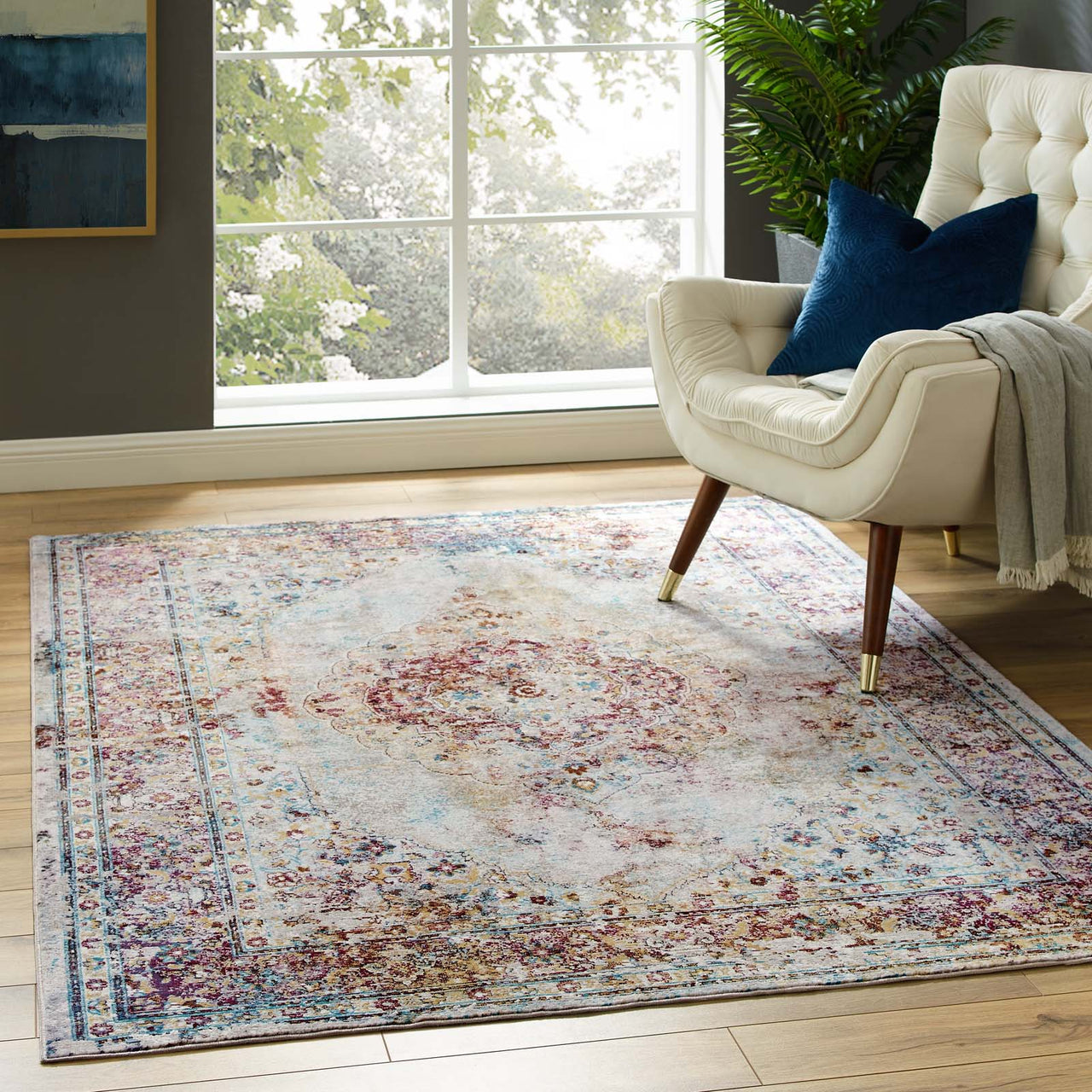 Manifest Wisdom 4x6 Area Rug, Multicolor