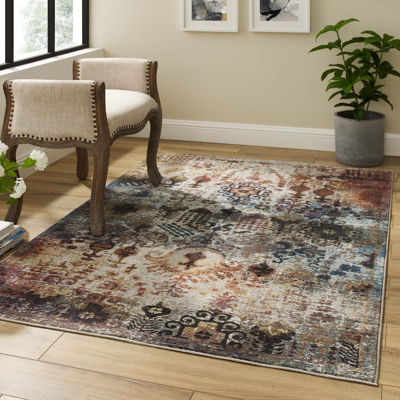 Manifest Divinity 4x6 Area Rug, Multicolor