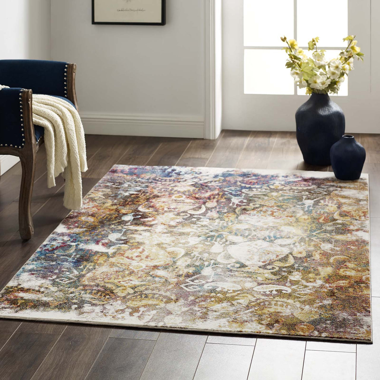 Manifest Twin Flame 4x6 Area Rug, Multicolor