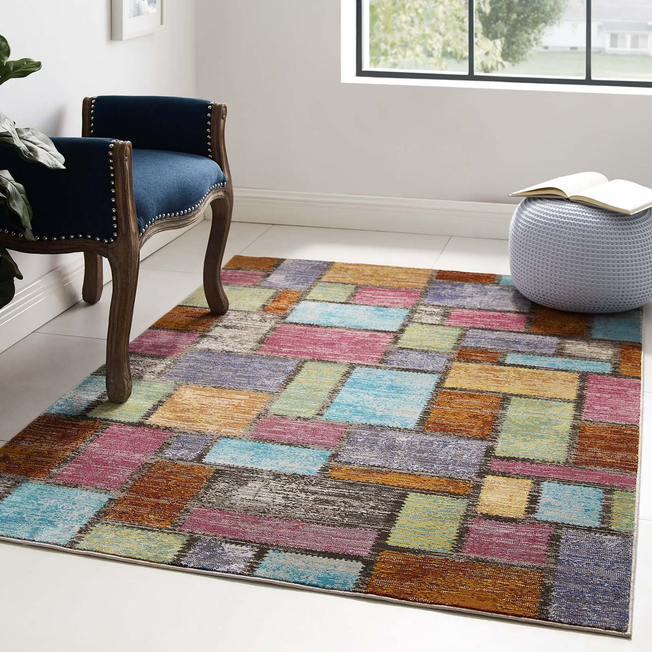 Manifest Protection 4x6 Area Rug, Multicolor