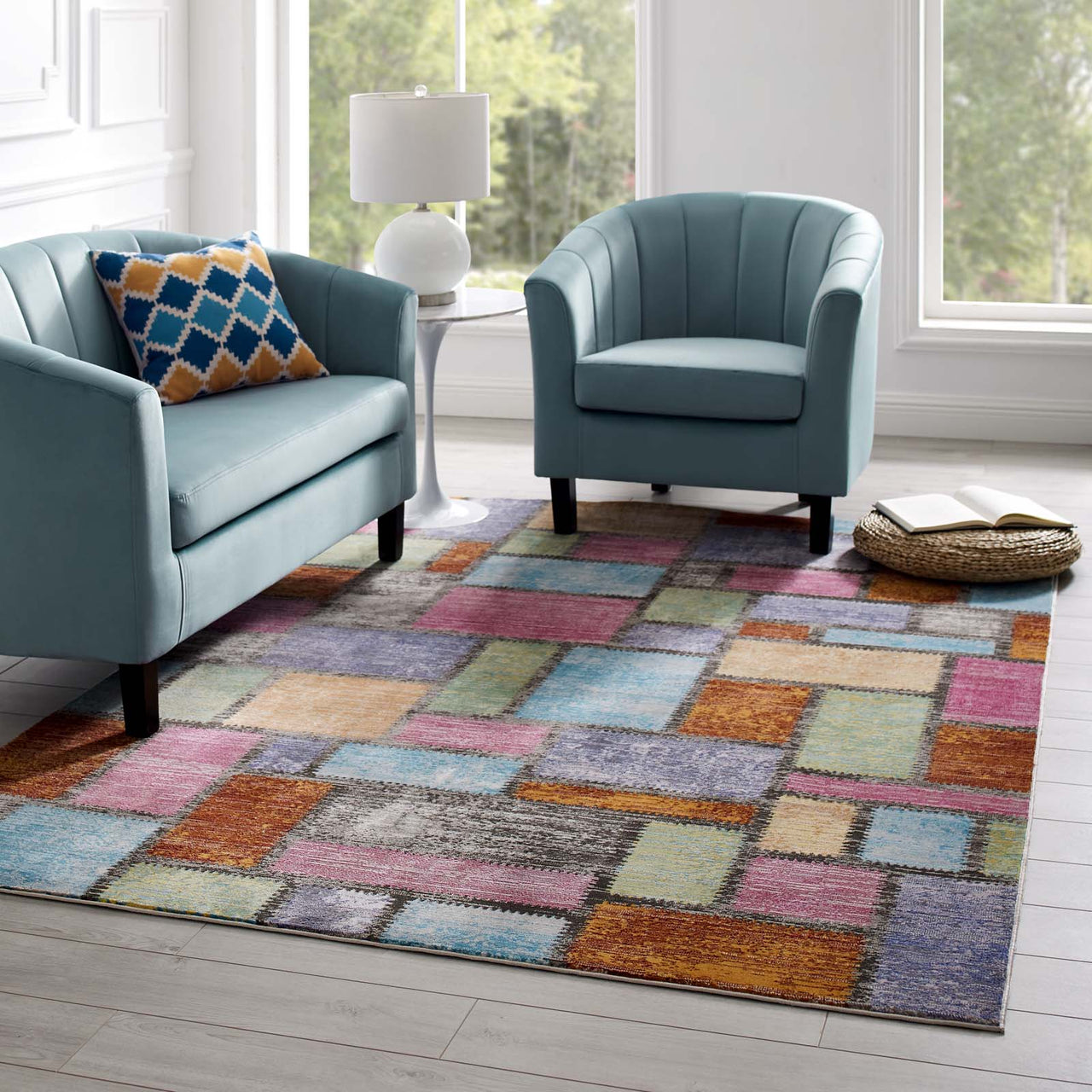 Manifest Protection 5x8 Area Rug, Multicolor