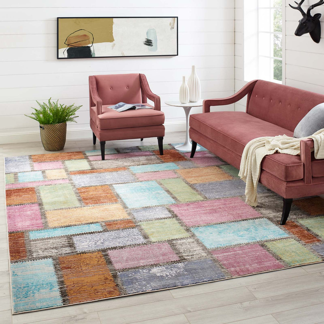 Manifest Protection 8x10 Area Rug, Multicolor