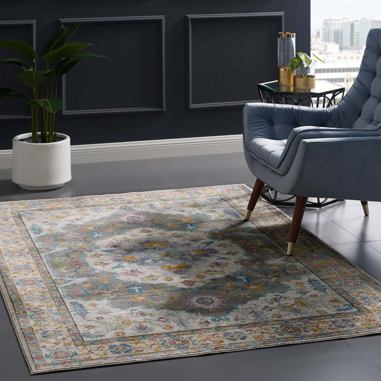 Manifest Conceptualize Clarity 5x8 Area Rug, Multicolor