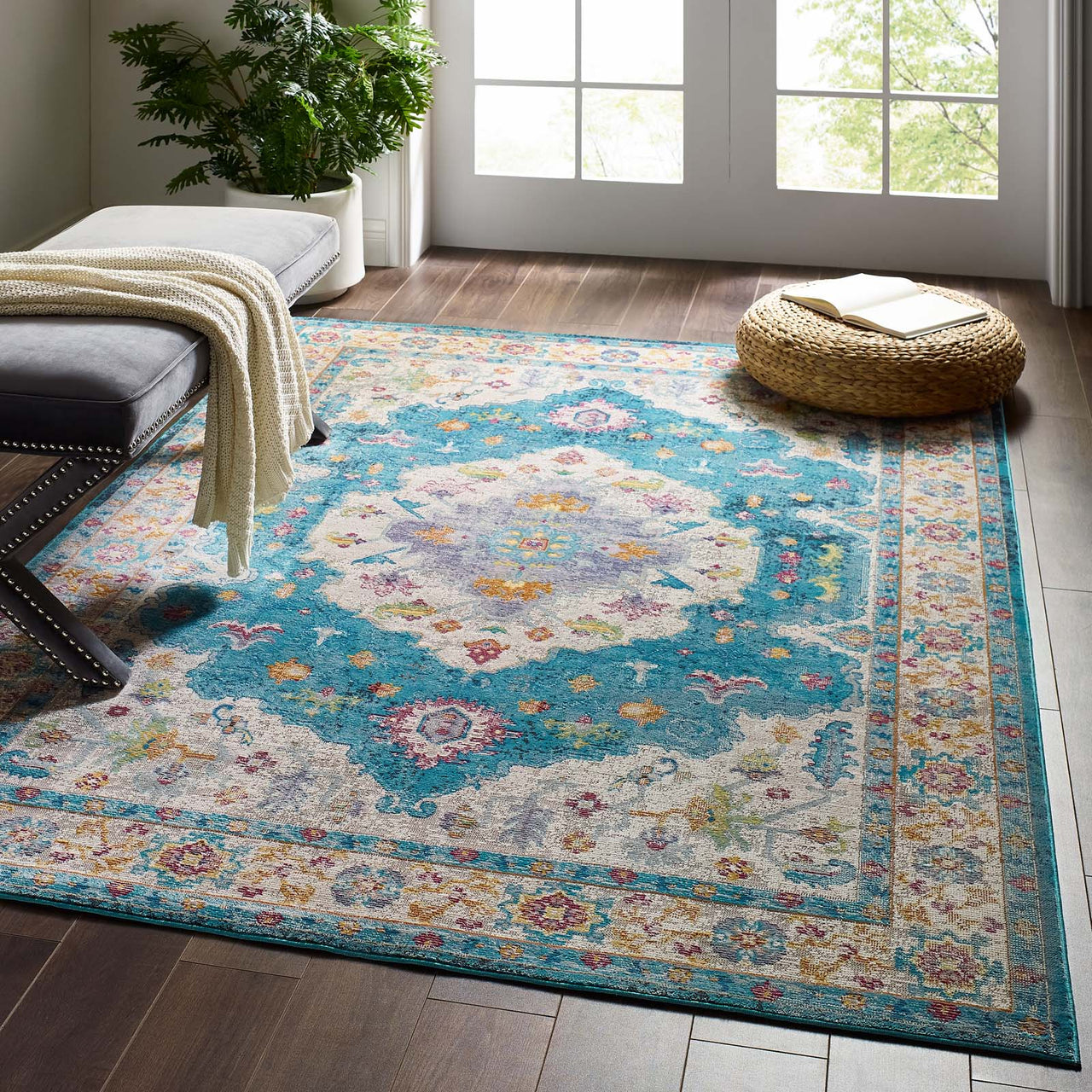 Manifest Solidified Clarity 5x8 Area Rug, Multicolor