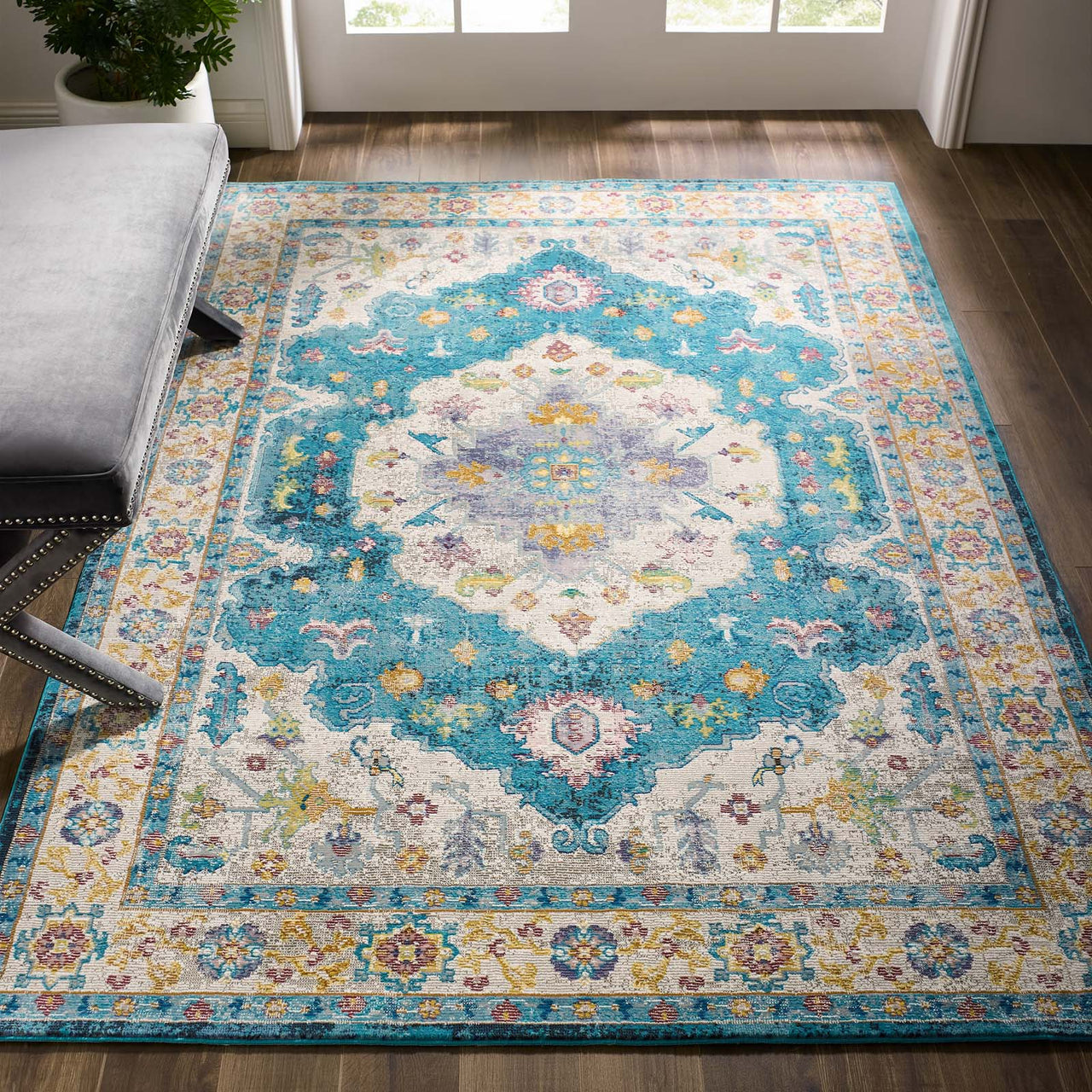 Manifest Solidified Clarity 5x8 Area Rug, Multicolor