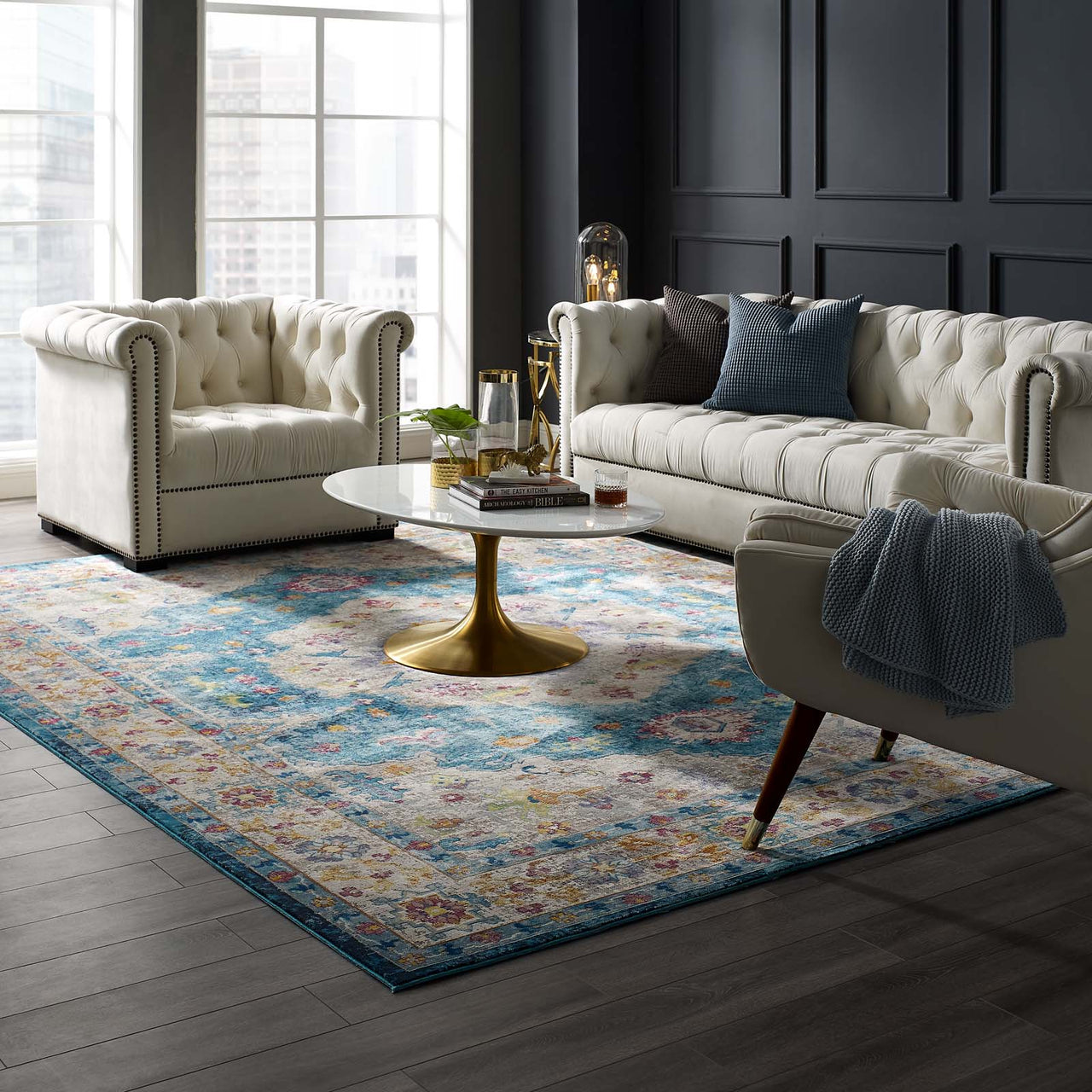 Manifest Solidified Clarity 8x10 Area Rug, Multicolor