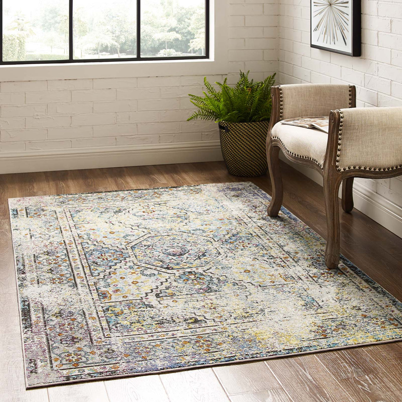 Manifest Direction 4x6 Area Rug, Multicolor