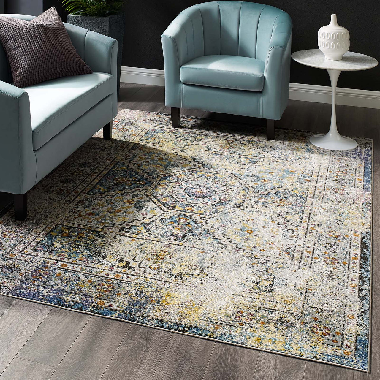 Manifest Direction 5x8 Area Rug, Multicolor