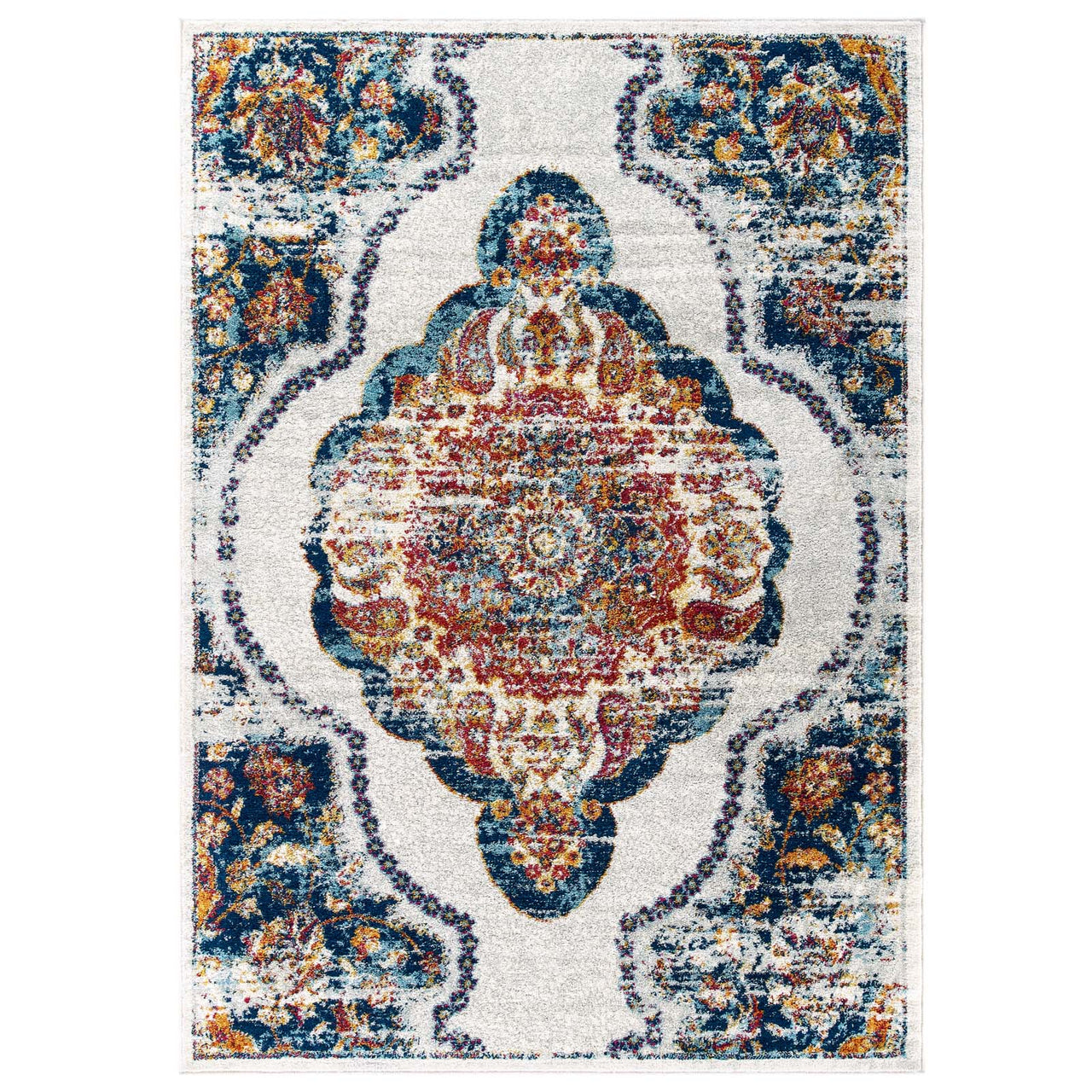 Chakra Third Eye, Ajna, 8x10 Area Rug, Multicolor