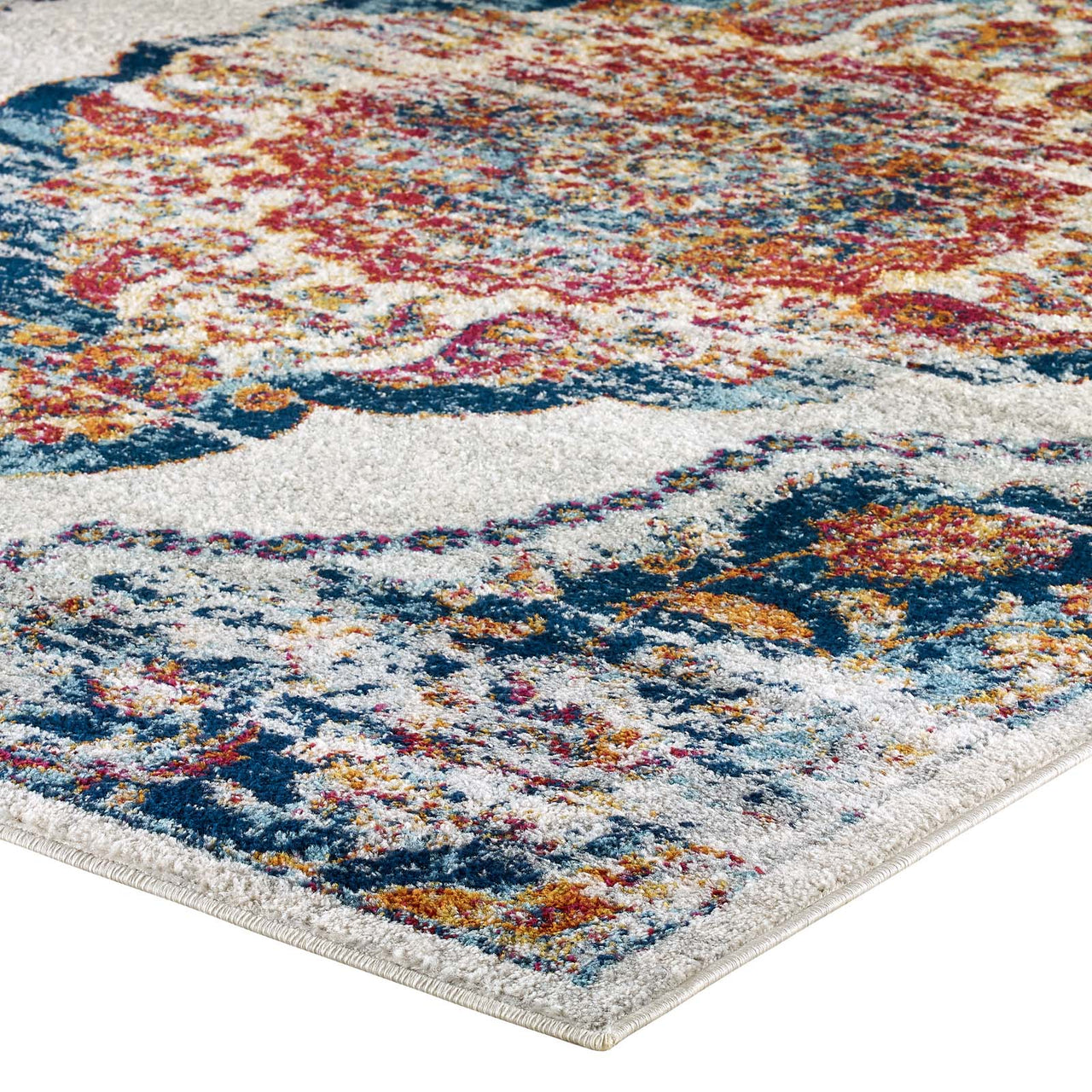 Chakra Third Eye, Ajna, 8x10 Area Rug, Multicolor