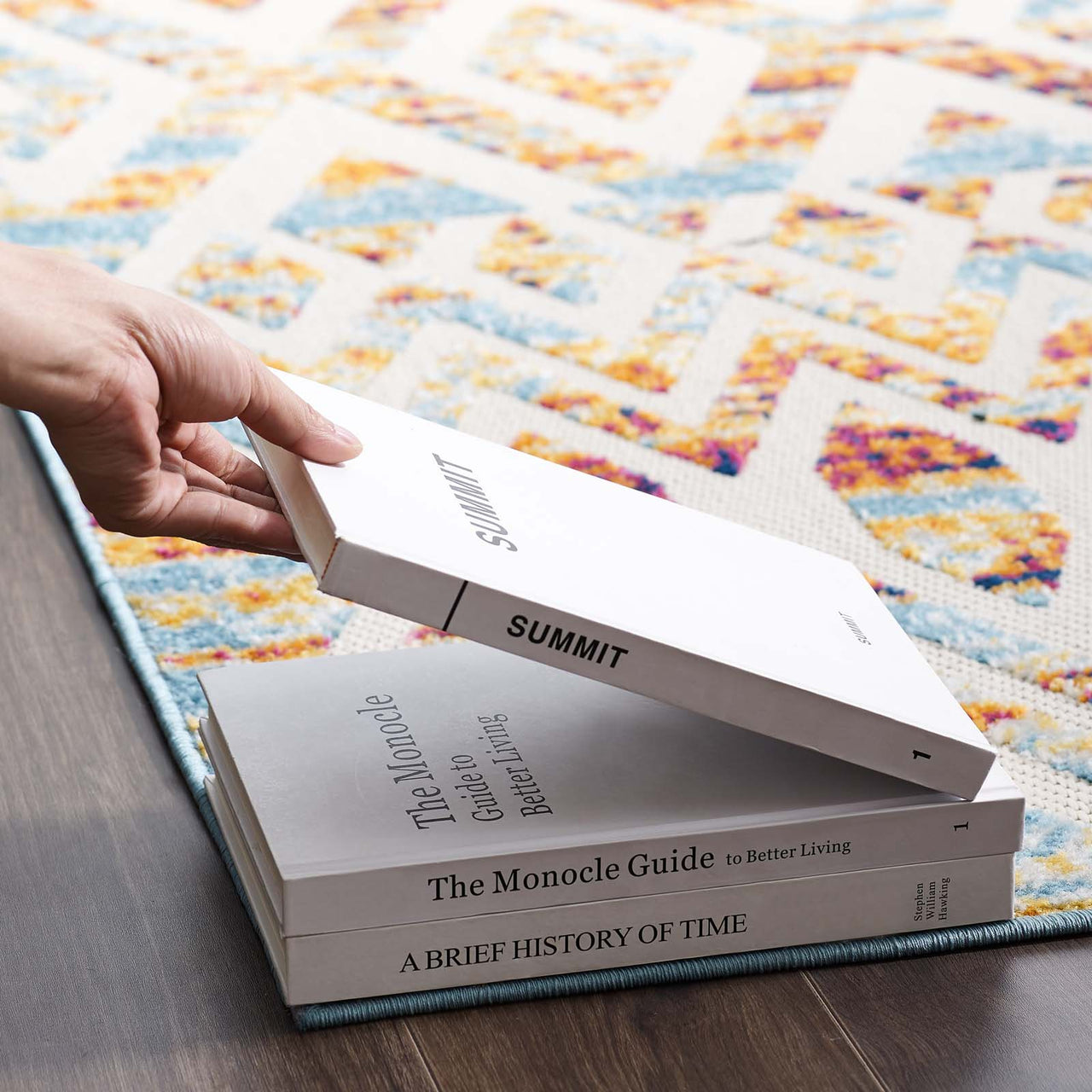 Mirror Pressure 5x8 Indoor | Outdoor Area Rug, Multicolor