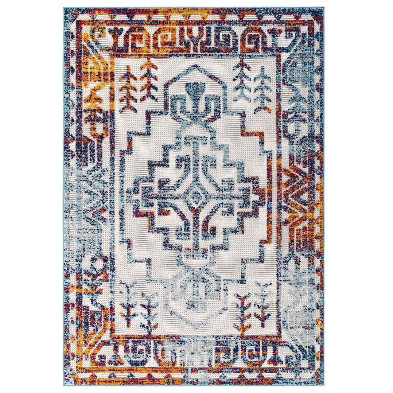 Mirror Protocol 5x8 Indoor|Outdoor Area Rug, Multicolor