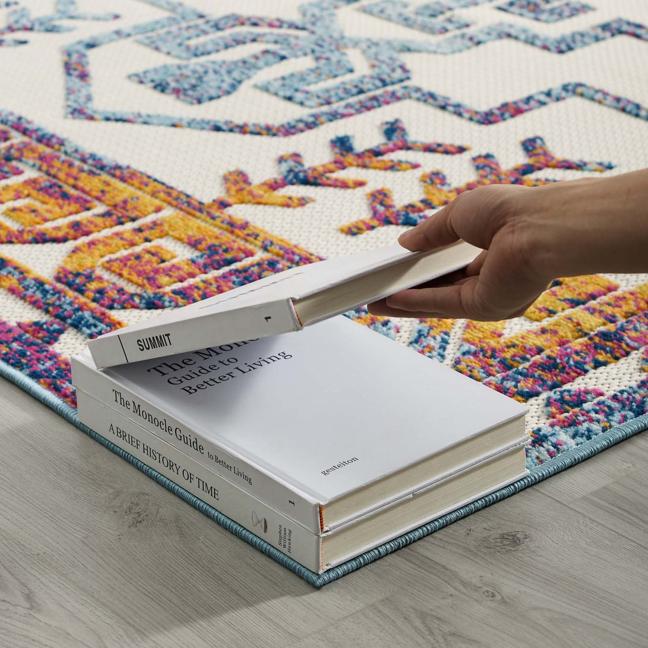 Mirror Protocol 5x8 Indoor|Outdoor Area Rug, Multicolor