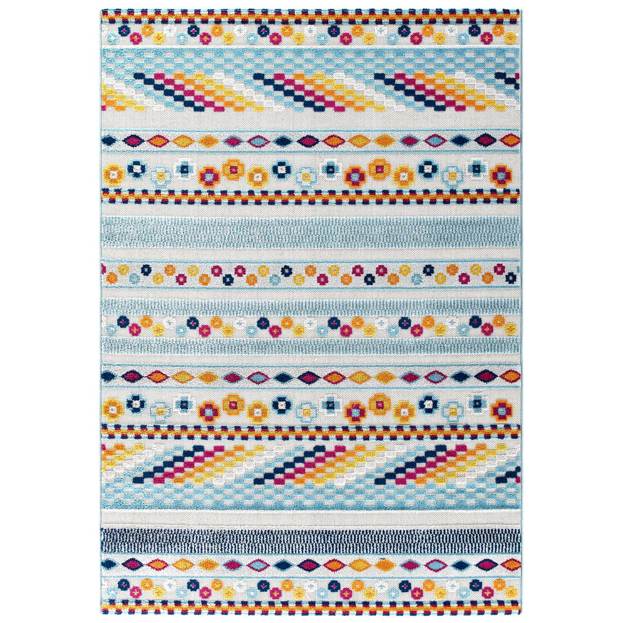 Mirror Emotions 5x8 Indoor | Outdoor Area Rug, Multicolor