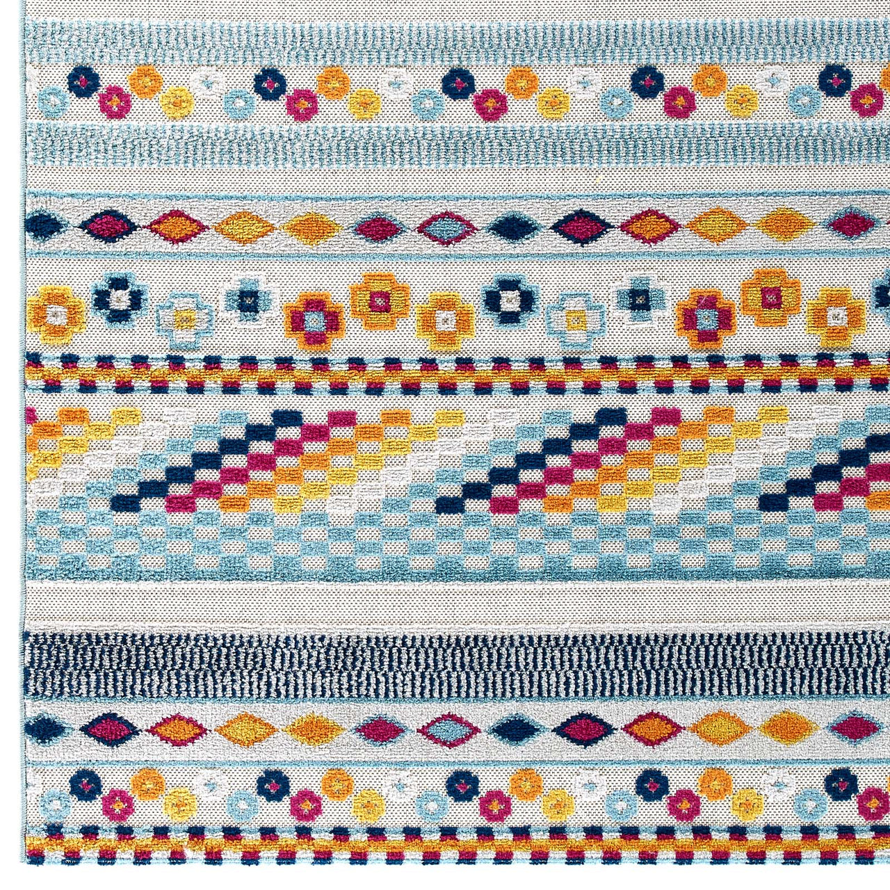 Mirror Emotions 5x8 Indoor | Outdoor Area Rug, Multicolor