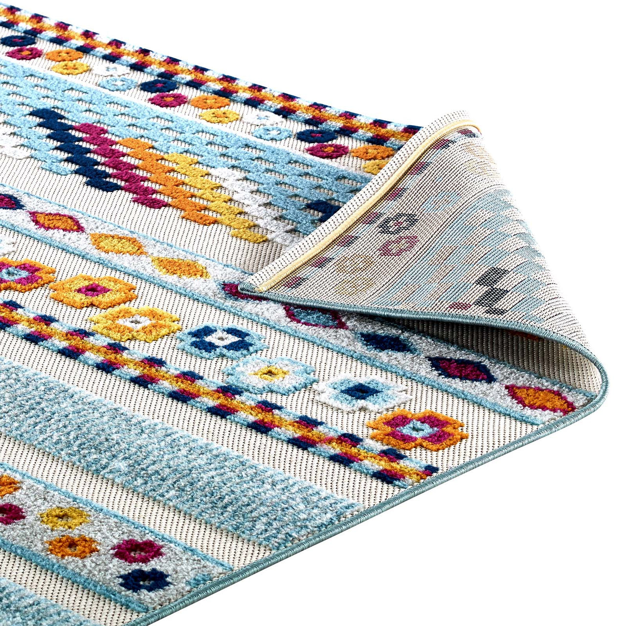 Mirror Emotions 5x8 Indoor | Outdoor Area Rug, Multicolor