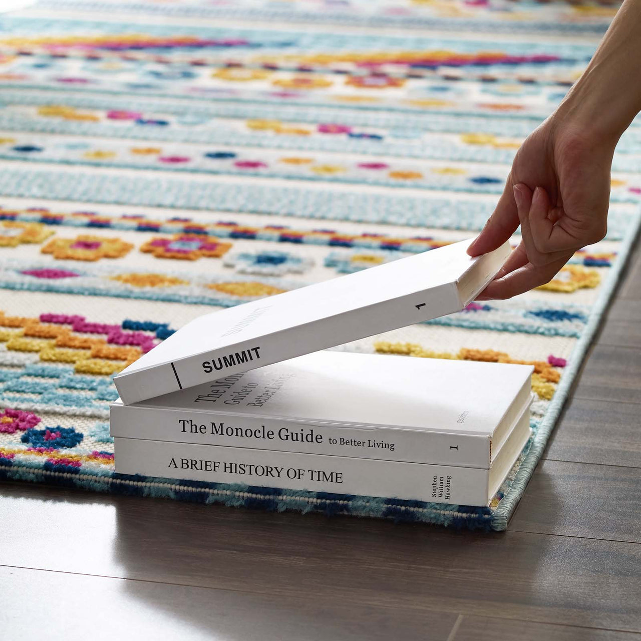 Mirror Emotions 8x10 Indoor | Outdoor Area Rug, Multicolor