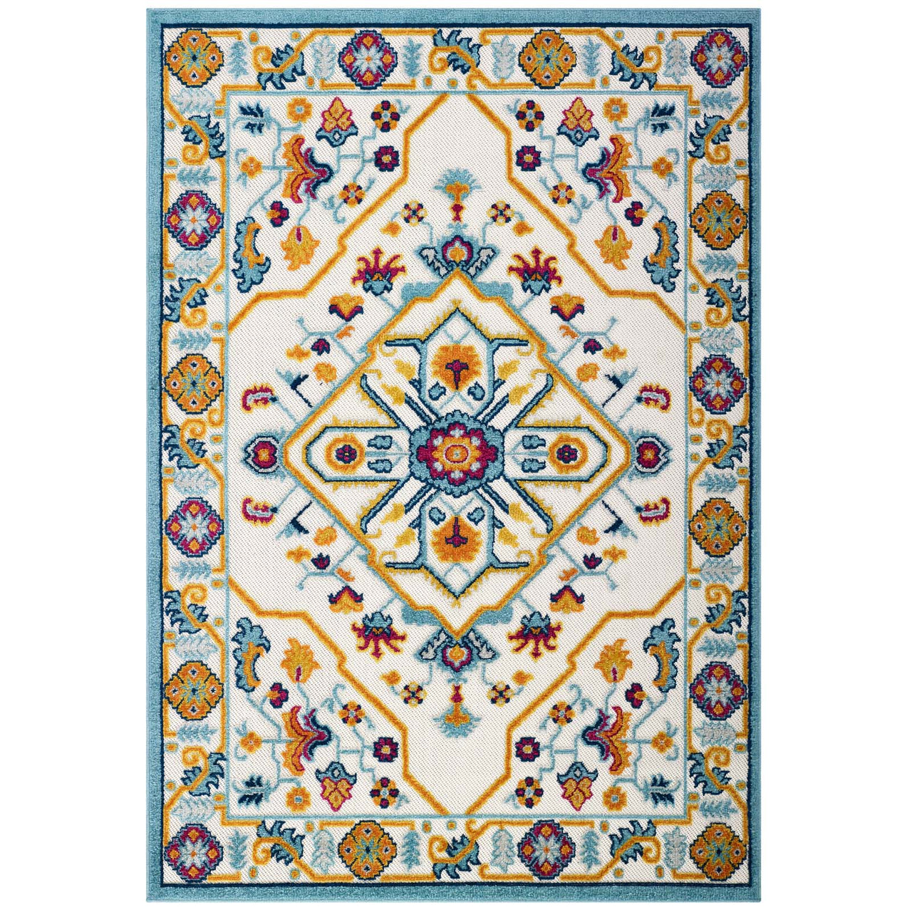 Mirror Intellect 5x8 Indoor | Outdoor Area Rug, Multicolor