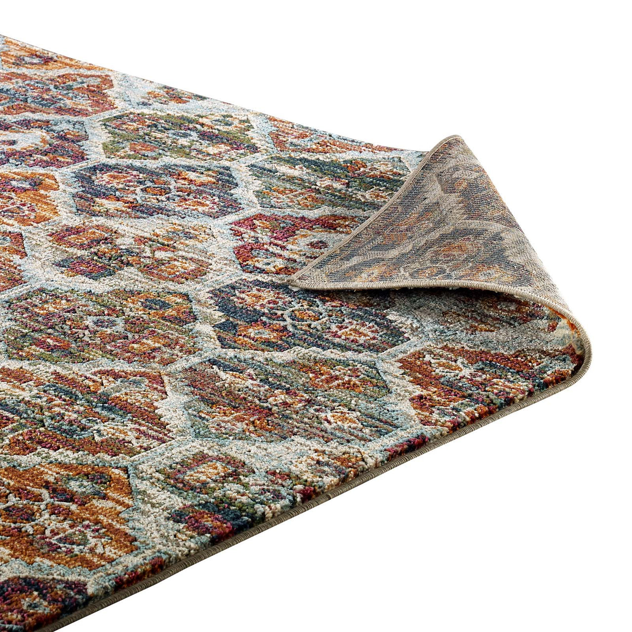 Aboriginal Lineage 8x10 Area Rug, Multicolor
