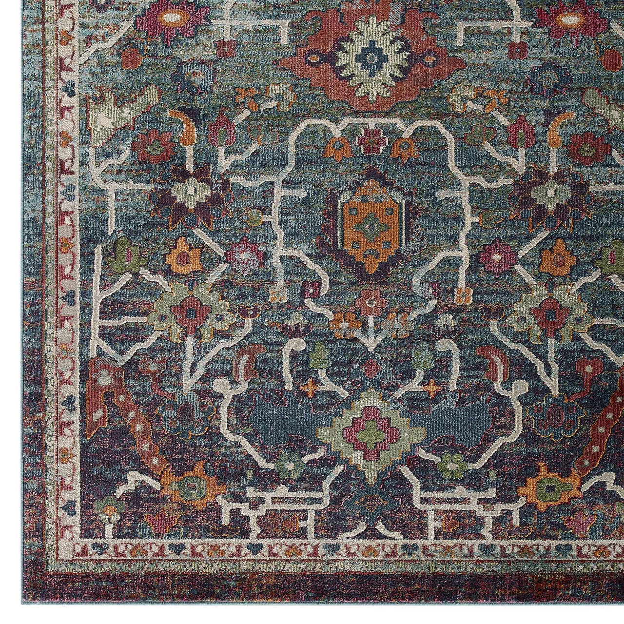 Aboriginal Encampment 8x10 Area Rug, Multicolor