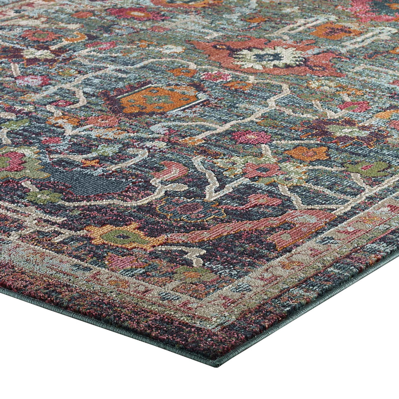 Aboriginal Encampment 8x10 Area Rug, Multicolor