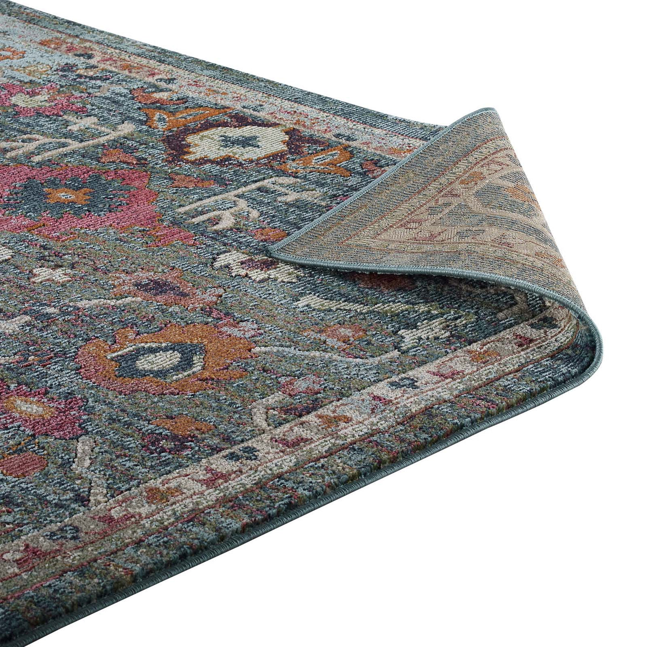 Aboriginal Encampment 8x10 Area Rug, Multicolor