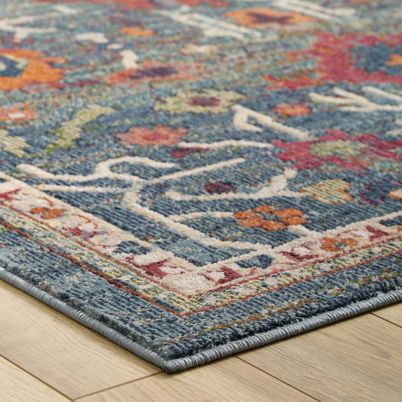 Aboriginal Encampment 8x10 Area Rug, Multicolor
