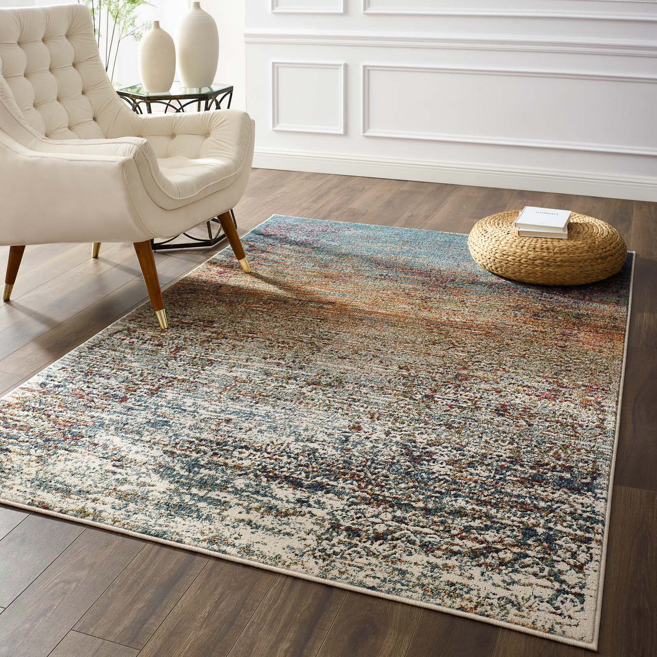 Aboriginal Essence 5x8 Area Rug, Multicolor
