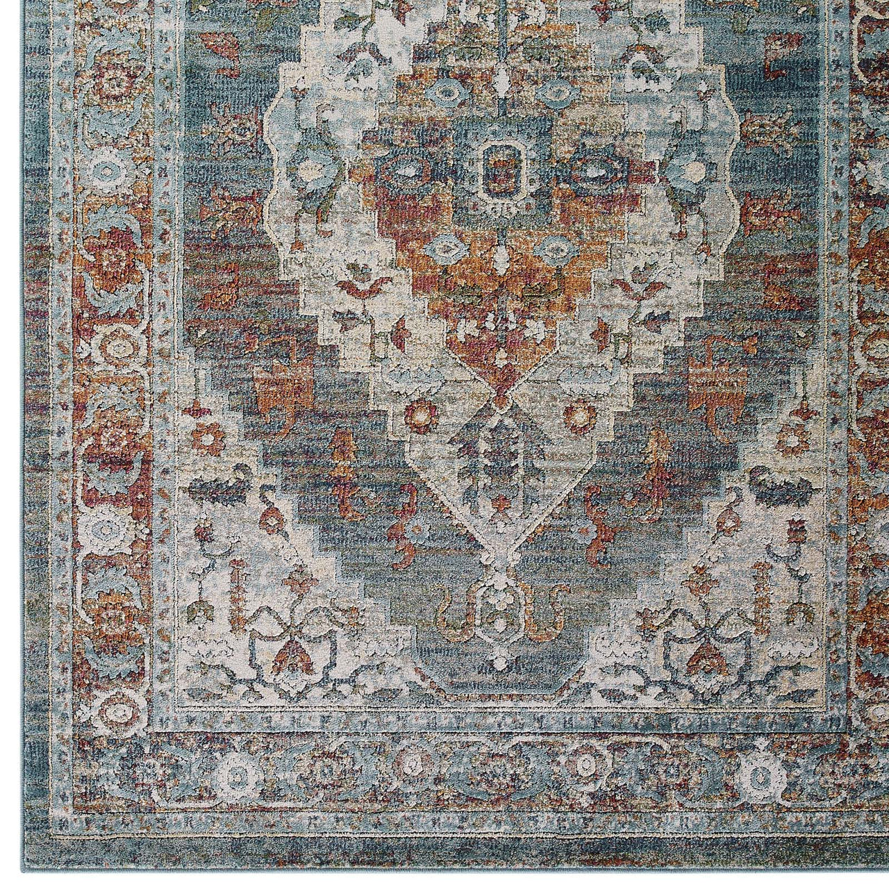 Aboriginal Ceremony 5x8 Area Rug, Multicolor