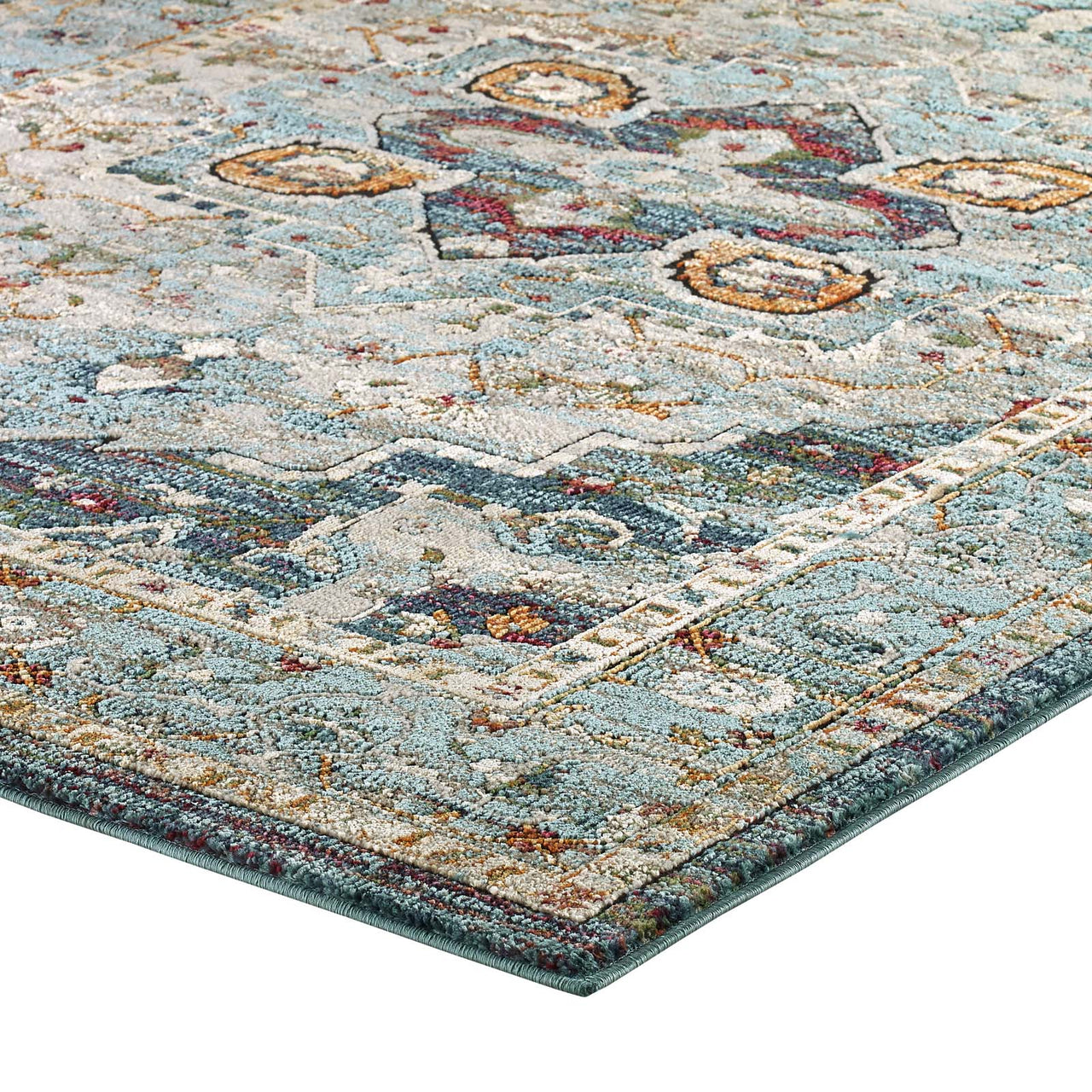 Aboriginal Harvest 5x8 Area Rug, Multicolor