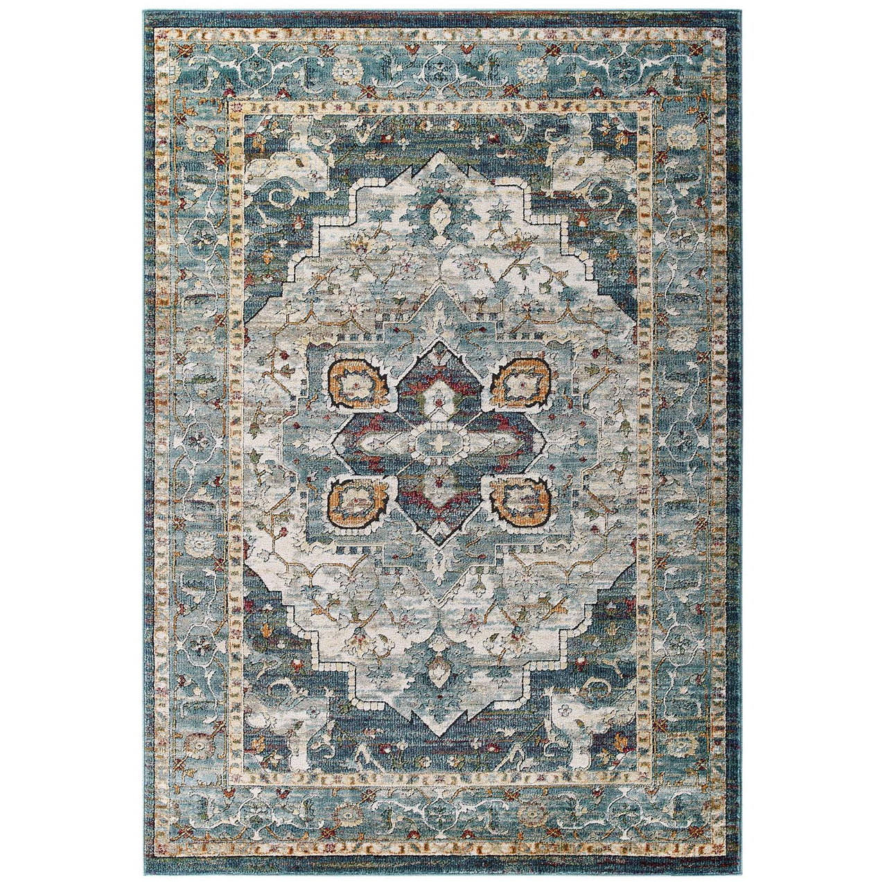 Aboriginal Harvest 8x10 Area Rug, Multicolor