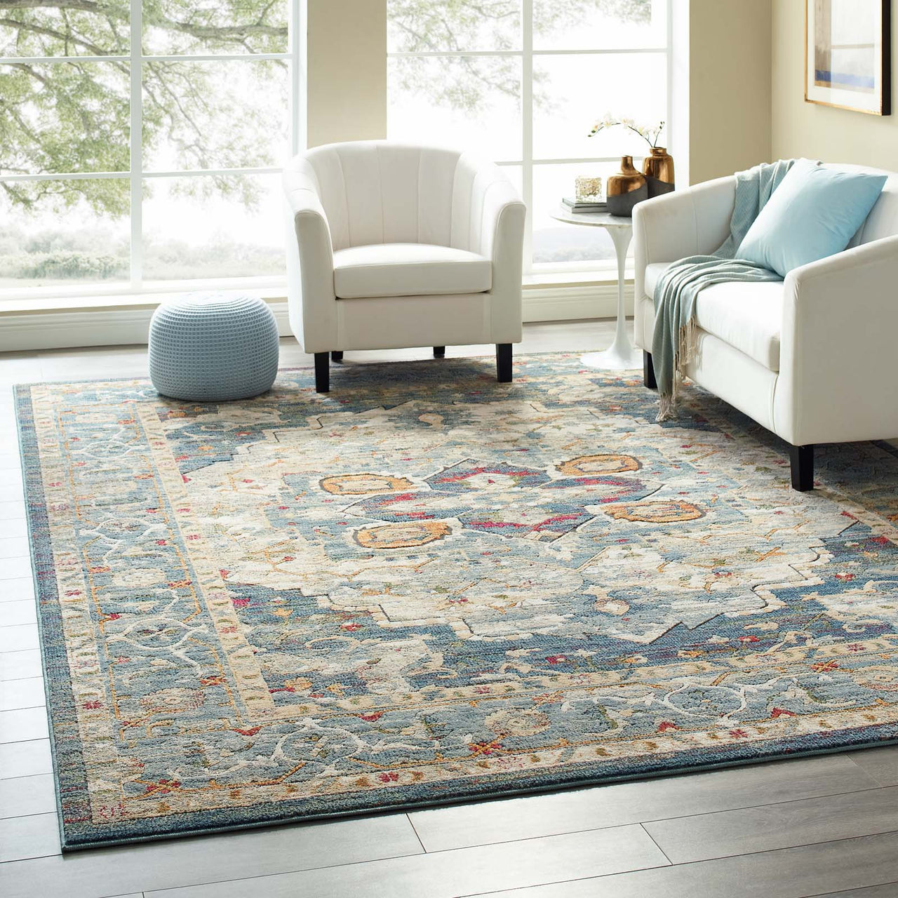 Aboriginal Harvest 8x10 Area Rug, Multicolor