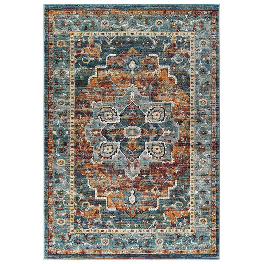 Aboriginal Harvest 5x8 Area Rug, Multicolor
