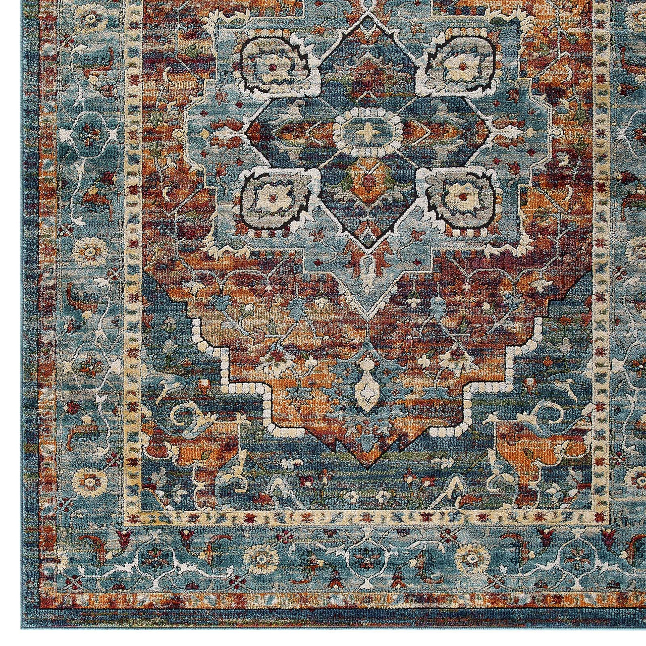 Aboriginal Harvest 5x8 Area Rug, Multicolor