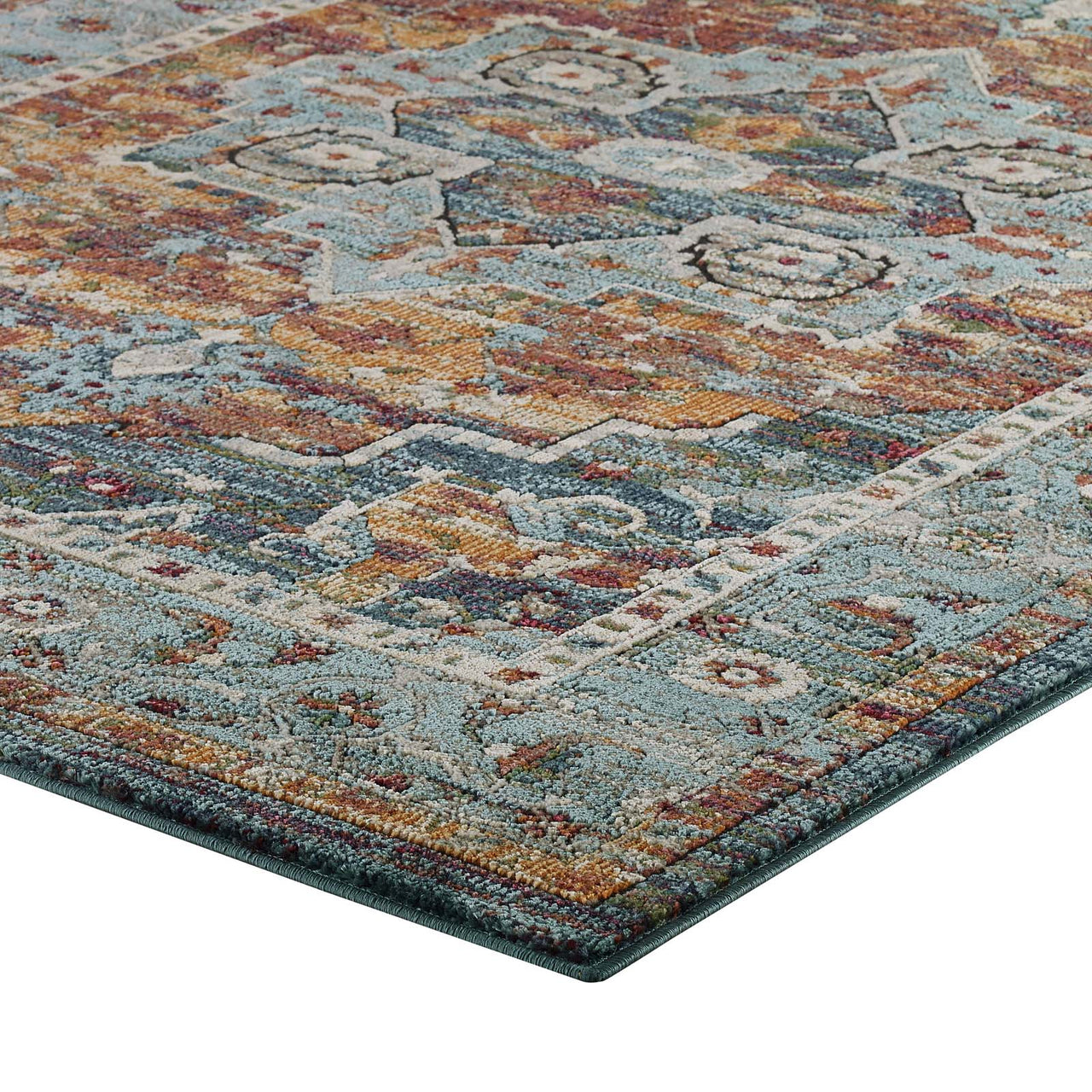 Aboriginal Harvest 5x8 Area Rug, Multicolor