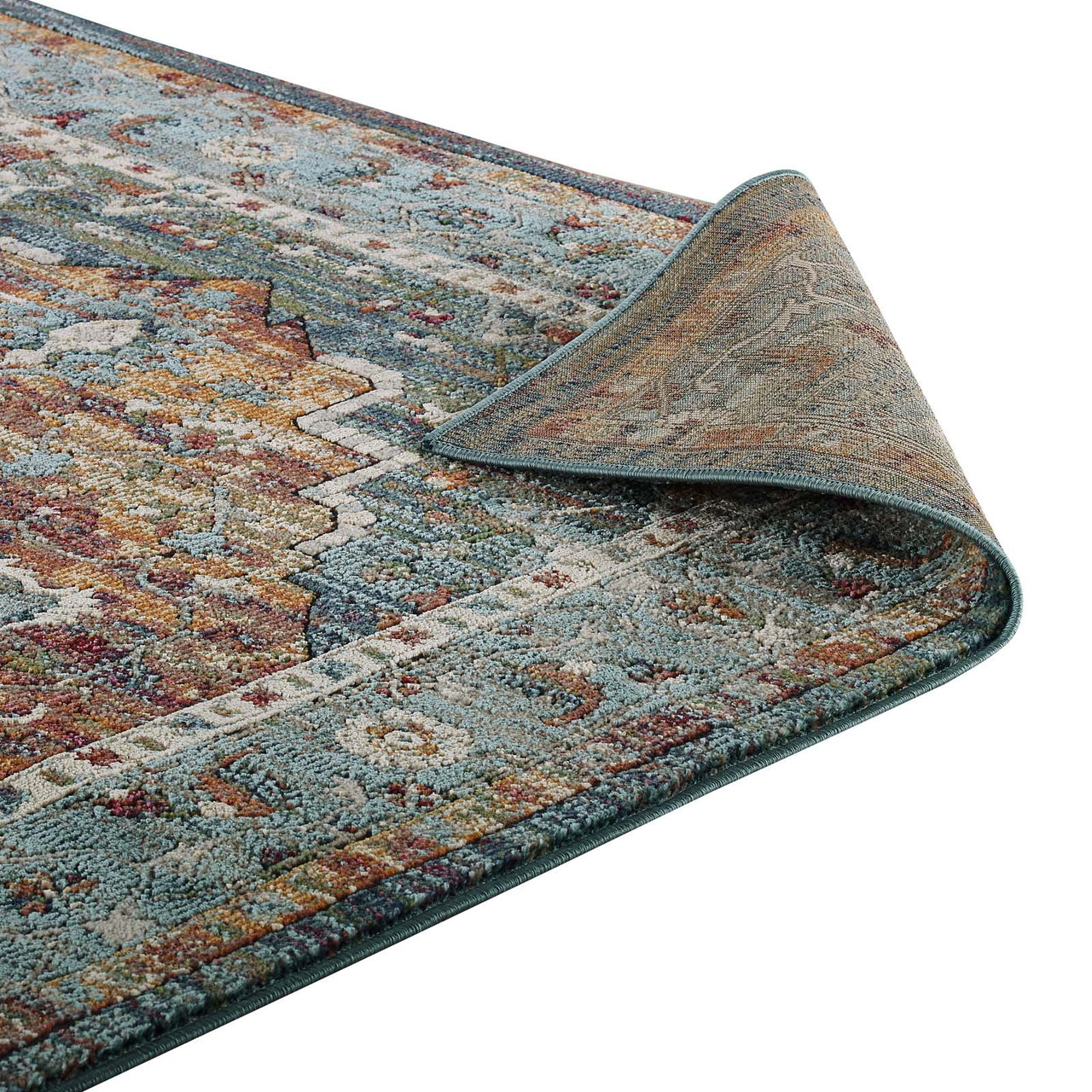 Aboriginal Harvest 5x8 Area Rug, Multicolor