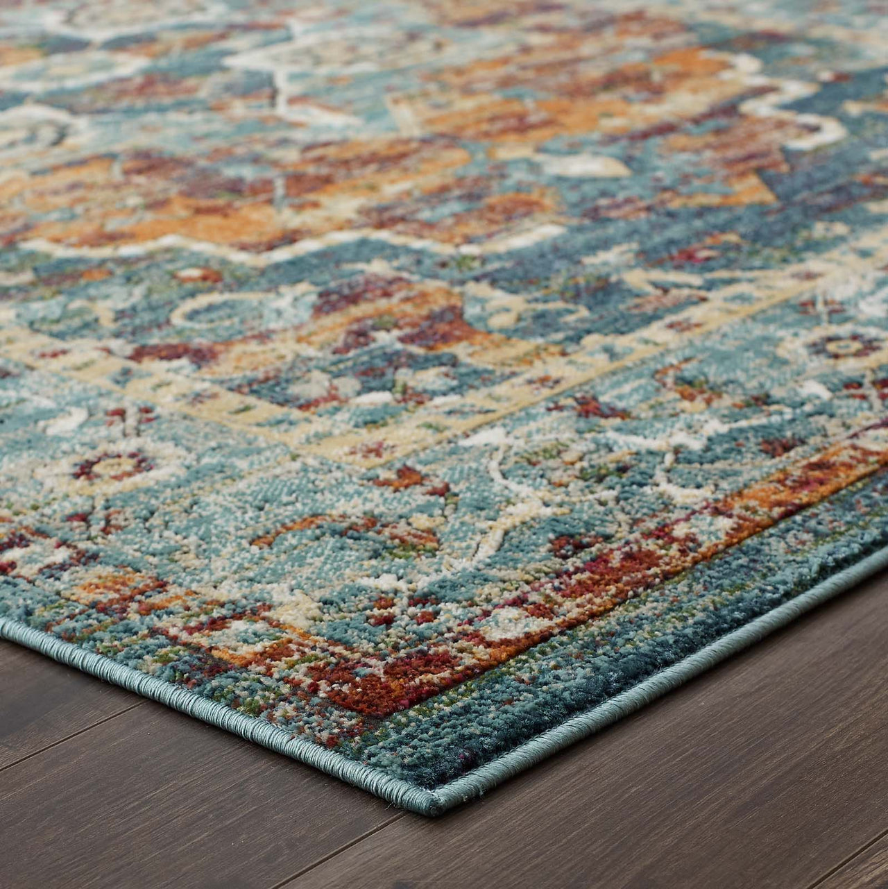 Aboriginal Harvest 5x8 Area Rug, Multicolor