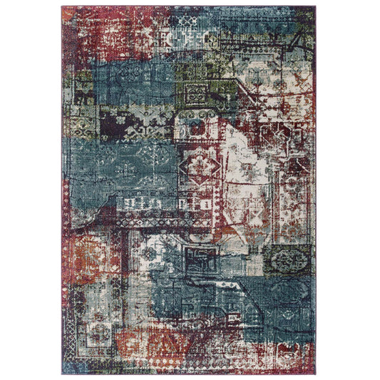 Aboriginal Vision 5x8 Area Rug, Multicolor