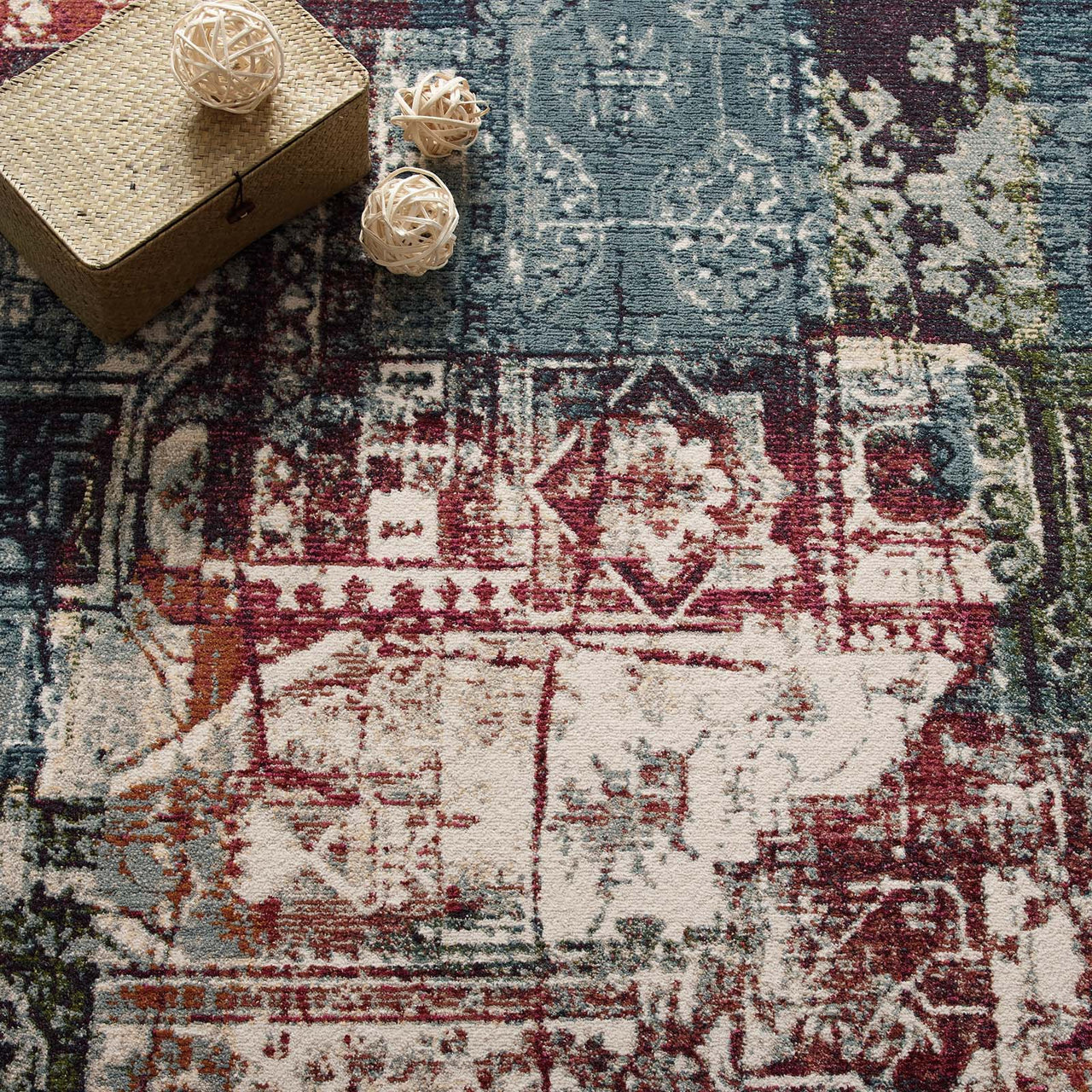 Aboriginal Vision 5x8 Area Rug, Multicolor