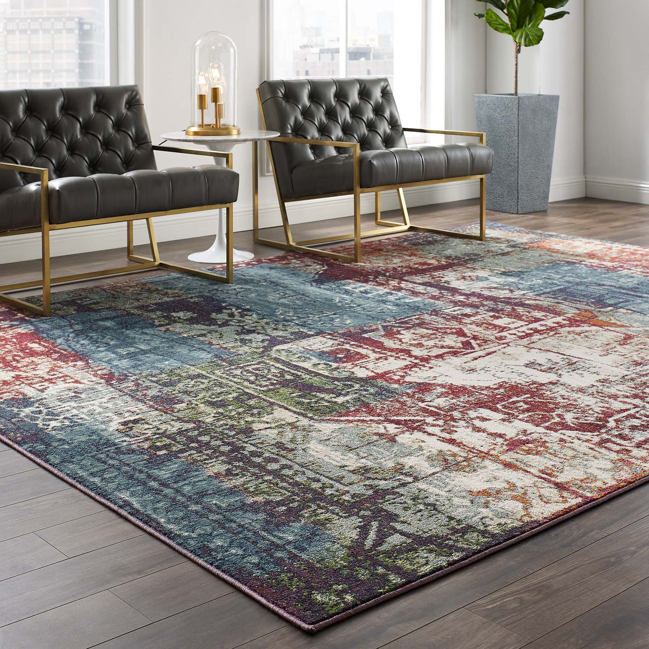 Aboriginal Vision 8x10 Area Rug, Multicolor