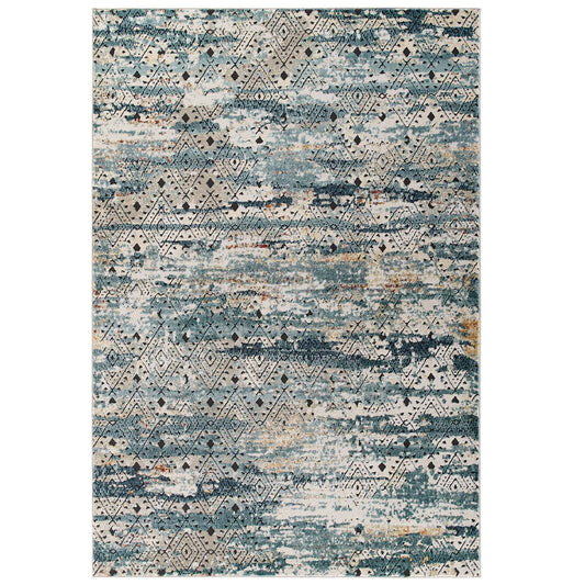 Aboriginal Adventurer 5x8 Area Rug, Multicolor