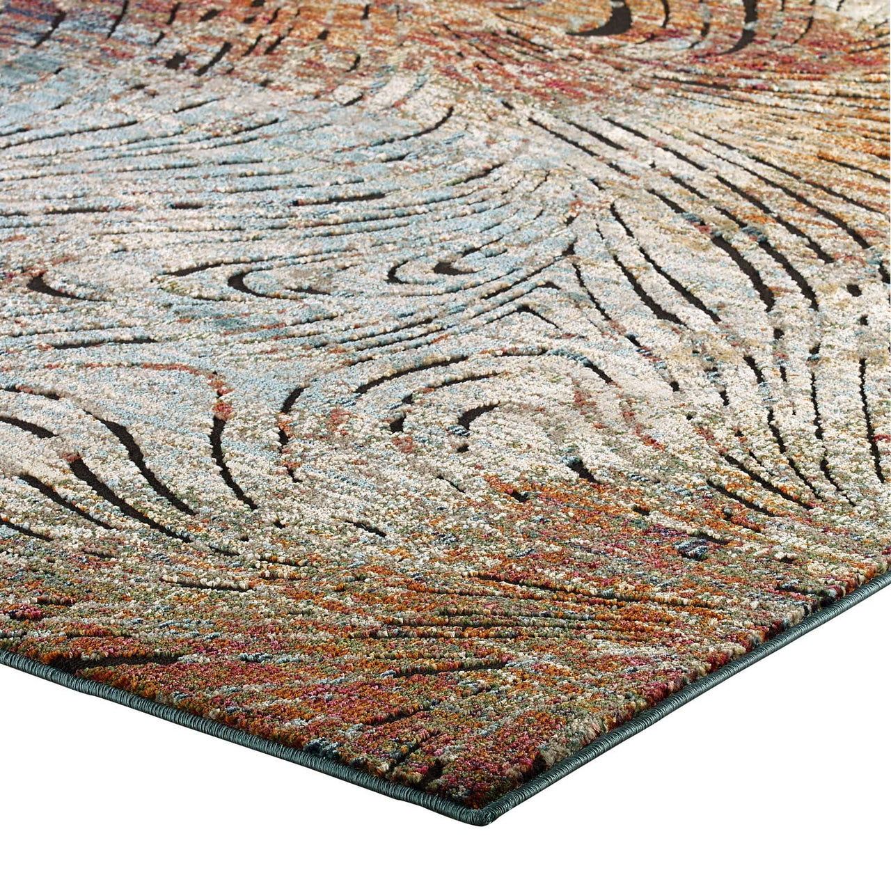 Aboriginal Beast 5x8 Area Rug, Multicolor