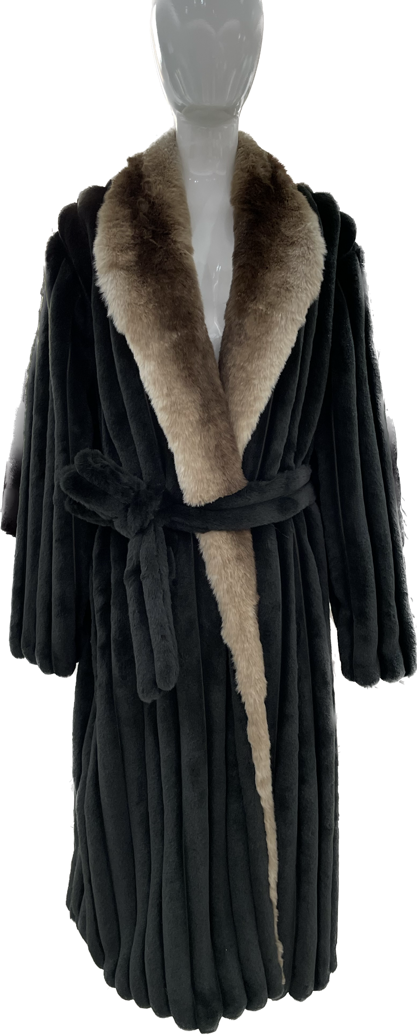 Rexa Luxury Faux Chinchilla Fur Robe, Assorted Colors