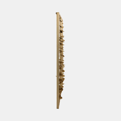 Golden Flora Metal Wall Art Set of 2, Gold