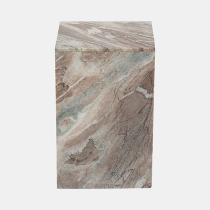 Torrento End Table, Marble, Brown