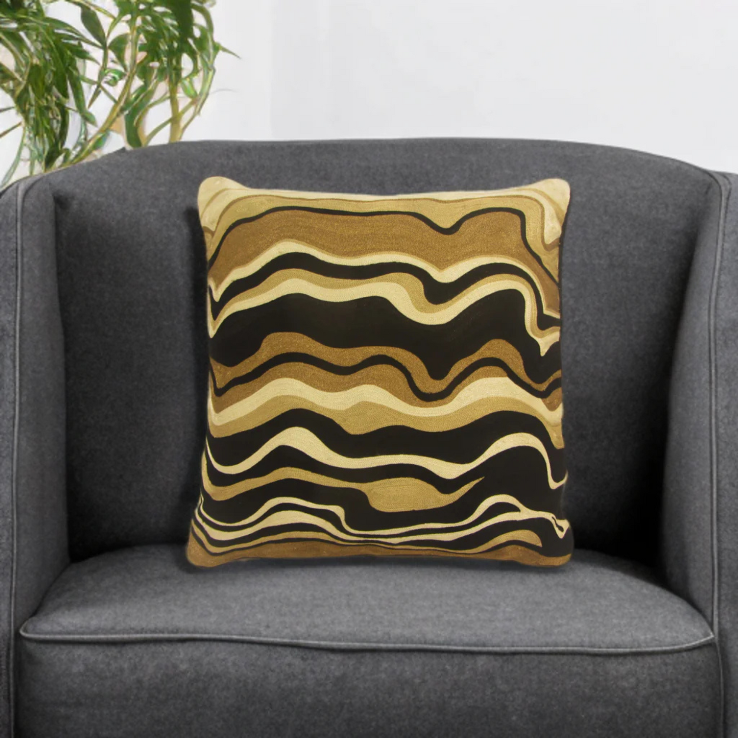 SEV Embroidered Mesmerizing Throw Pillows, Assorted Multicolor