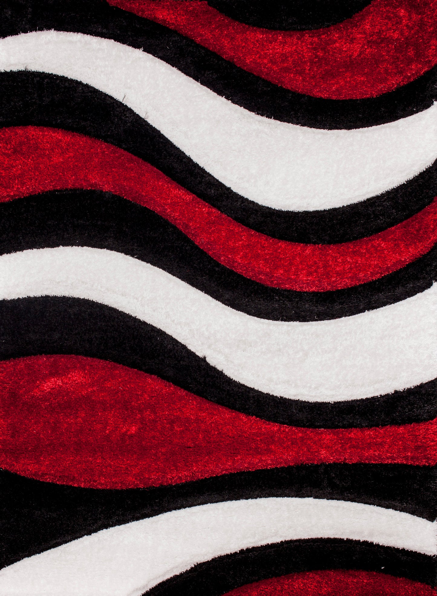 Three Dimensional Plush Hand Carved Appx. 2" Pile Sorrento 725 Shag Area Rug by Rug Factory Plus - Rug Factory Plus