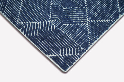 Finite Mosaics, Motherboard Area Rug, Navy